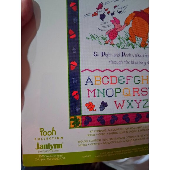 Disney Winnie The Pooh Blustery Day Counted Cross Stitch Kit 14"x19" Complete Se - Picture 5 of 8